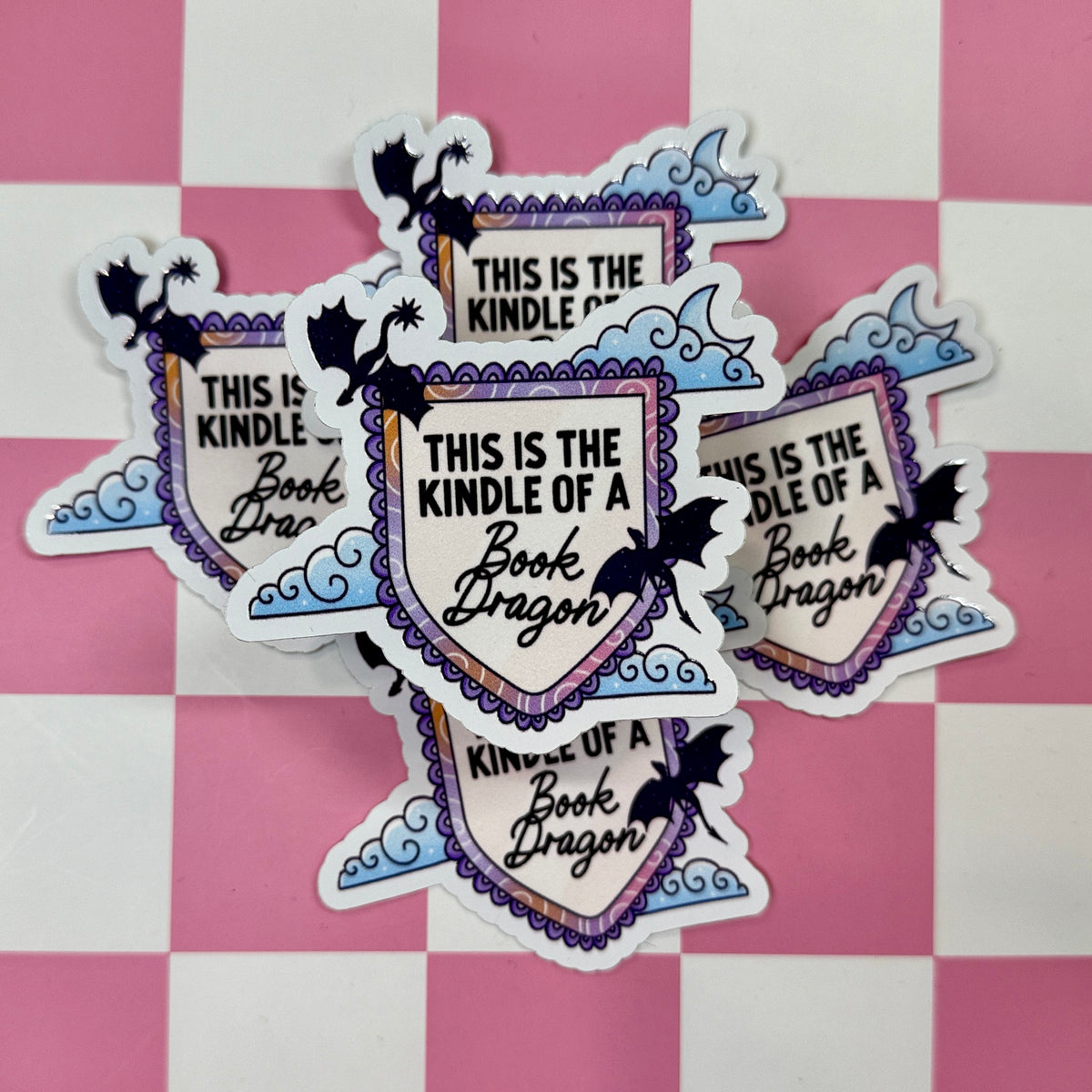Kindle of a Dragon Sticker