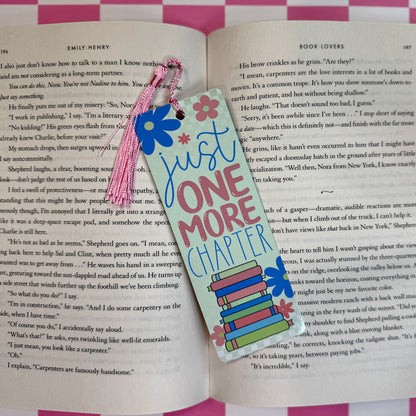 Just One More Chapter Metal Bookmark