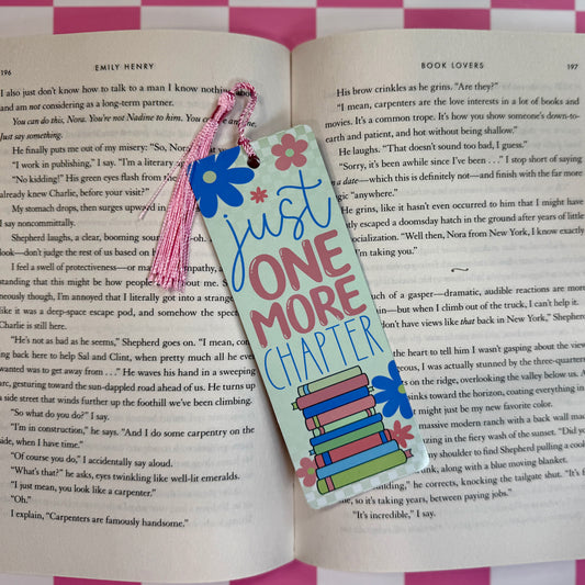 Just One More Chapter Metal Bookmark