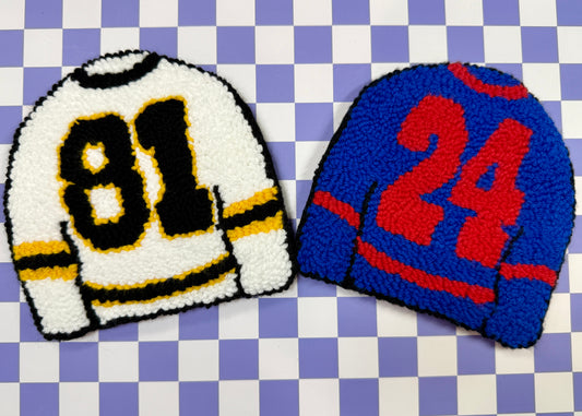 Hockey Boys Mug Rug