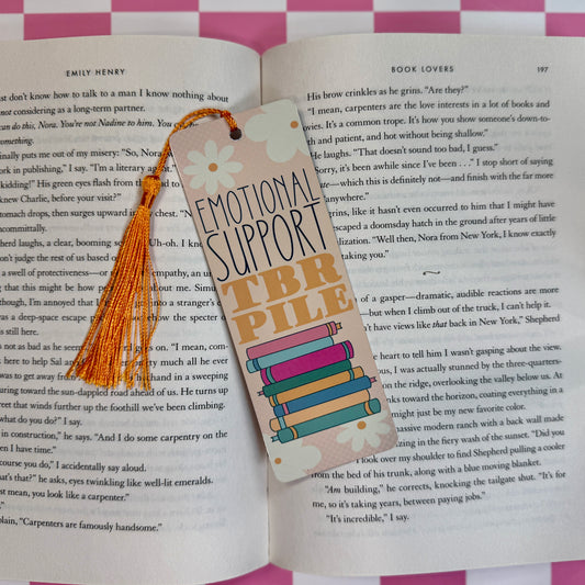 TBR Pile Metal Bookmark