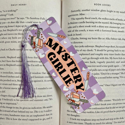 Mystery Girlie Metal Bookmark