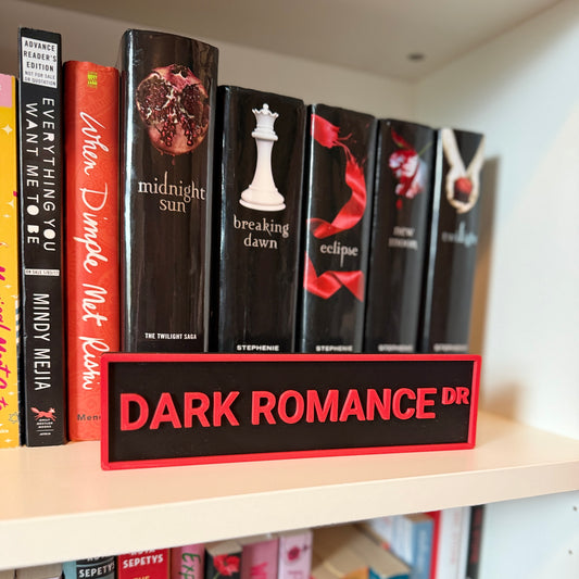 Dark Romance Bookshelf Decor