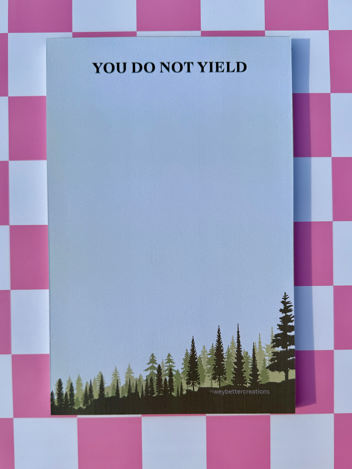 Do Not Yield Notepad