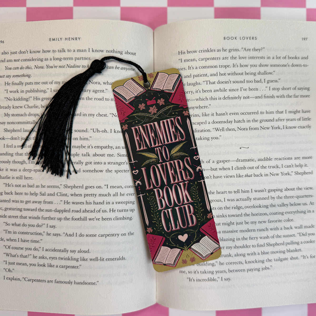 Enemies to Lovers Metal Bookmark