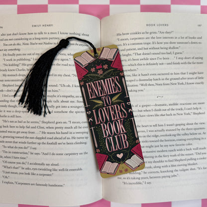 Enemies to Lovers Metal Bookmark