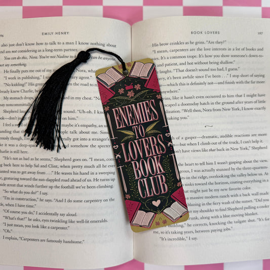 Enemies to Lovers Metal Bookmark