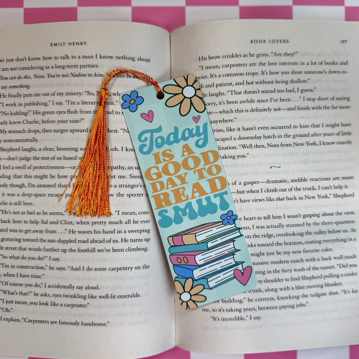 Good Day to Read Smut Metal Bookmark