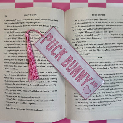 Puck Bunny Ave Metal Bookmark