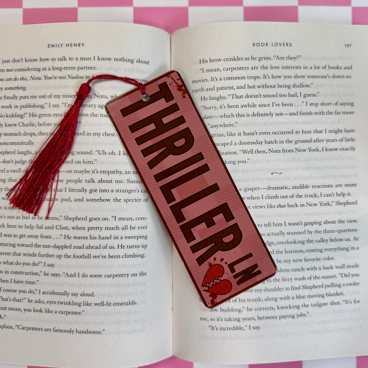 Thriller LN Metal Bookmark