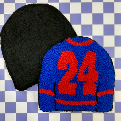 Hockey Boys Mug Rug