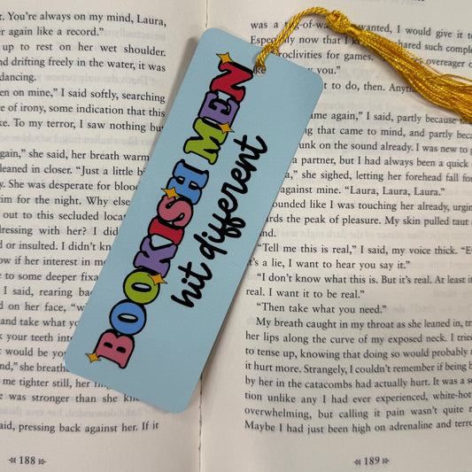Bookish Men Metal Bookmark