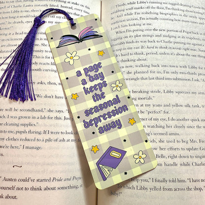 Seasonal Depression Metal Bookmark