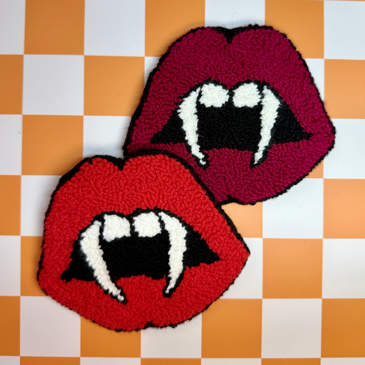 Vampire Fangs Mug Rug
