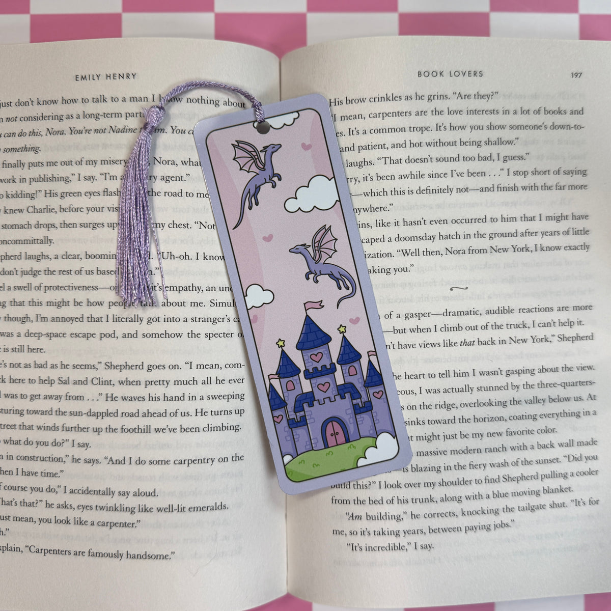 Dragon Castle Metal Bookmark