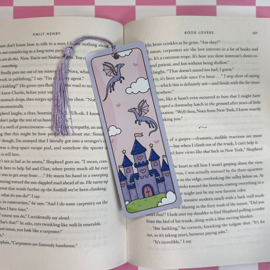 Dragon Castle Metal Bookmark