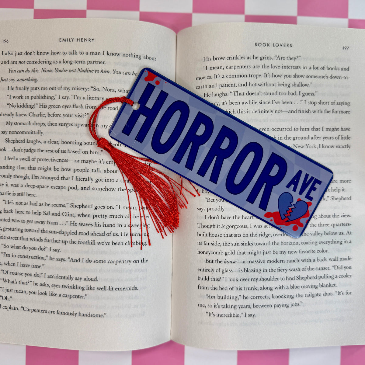 Horror Ave Metal Bookmark