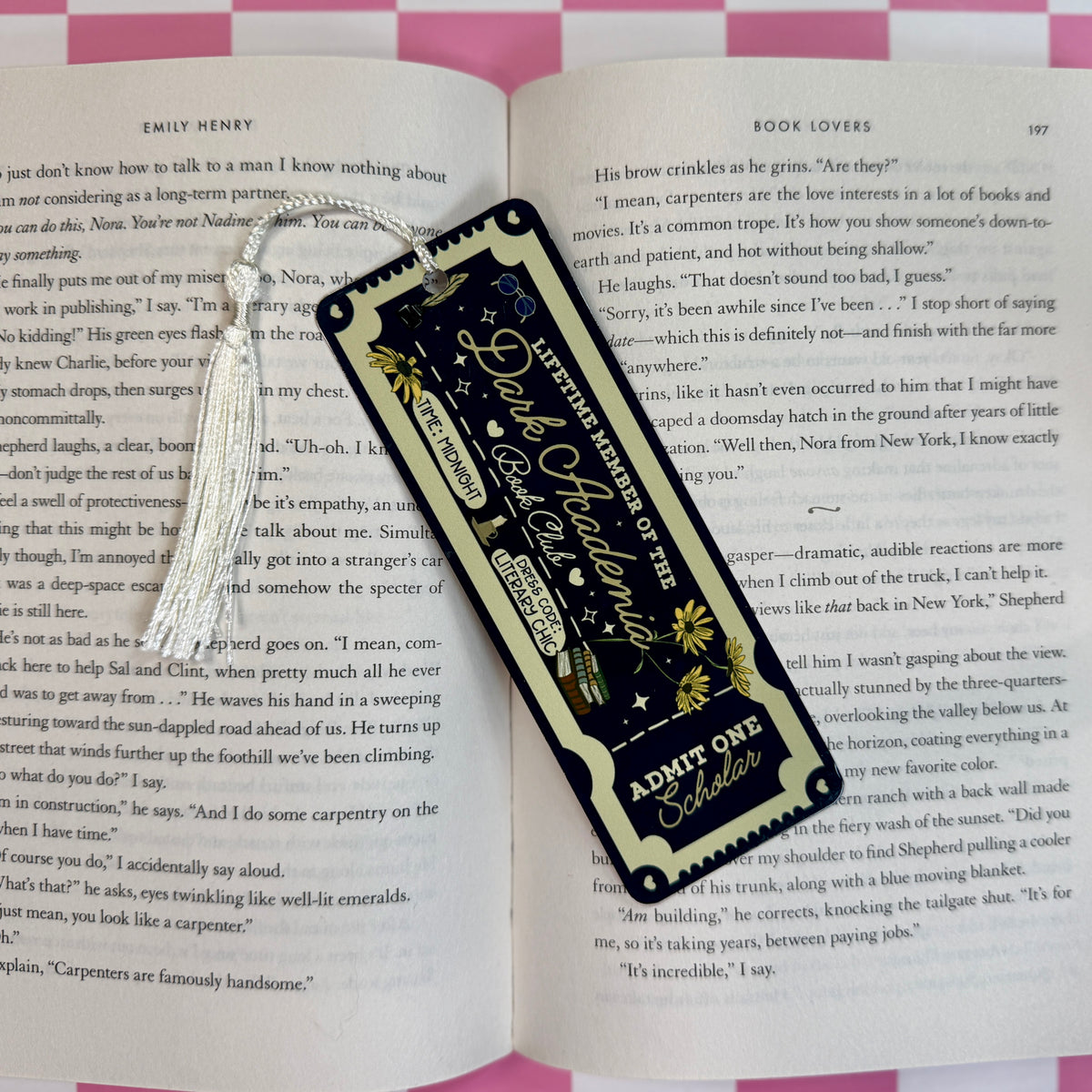 Dark Academia Metal Bookmark