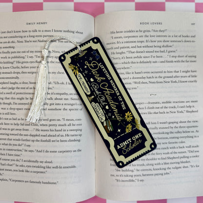 Dark Academia Metal Bookmark