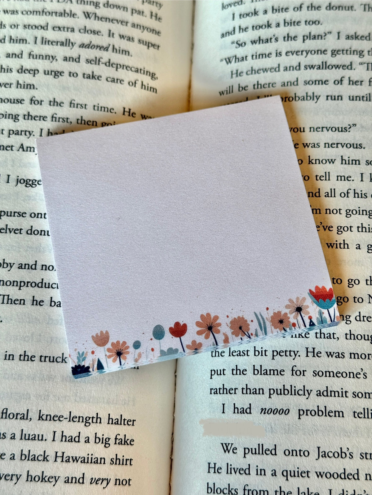Floral Post-It Note