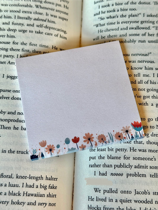Floral Post-It Note