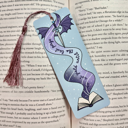 Until the Last Page Metal Bookmark