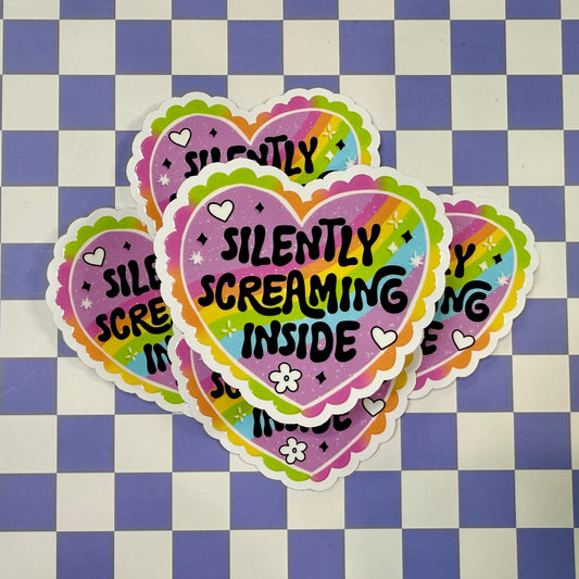 Silently Screaming Sticker