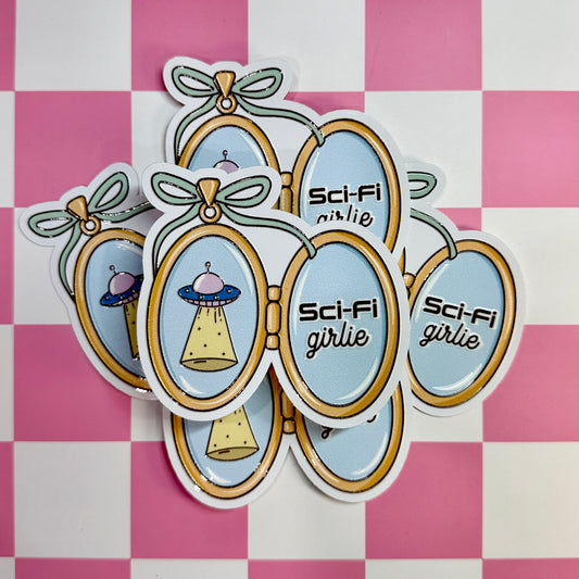 Sci-Fi Girlie Sticker