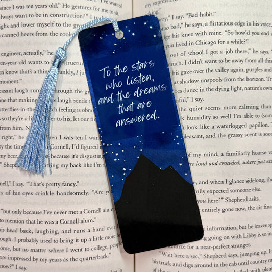 To The Stars Metal Bookmark