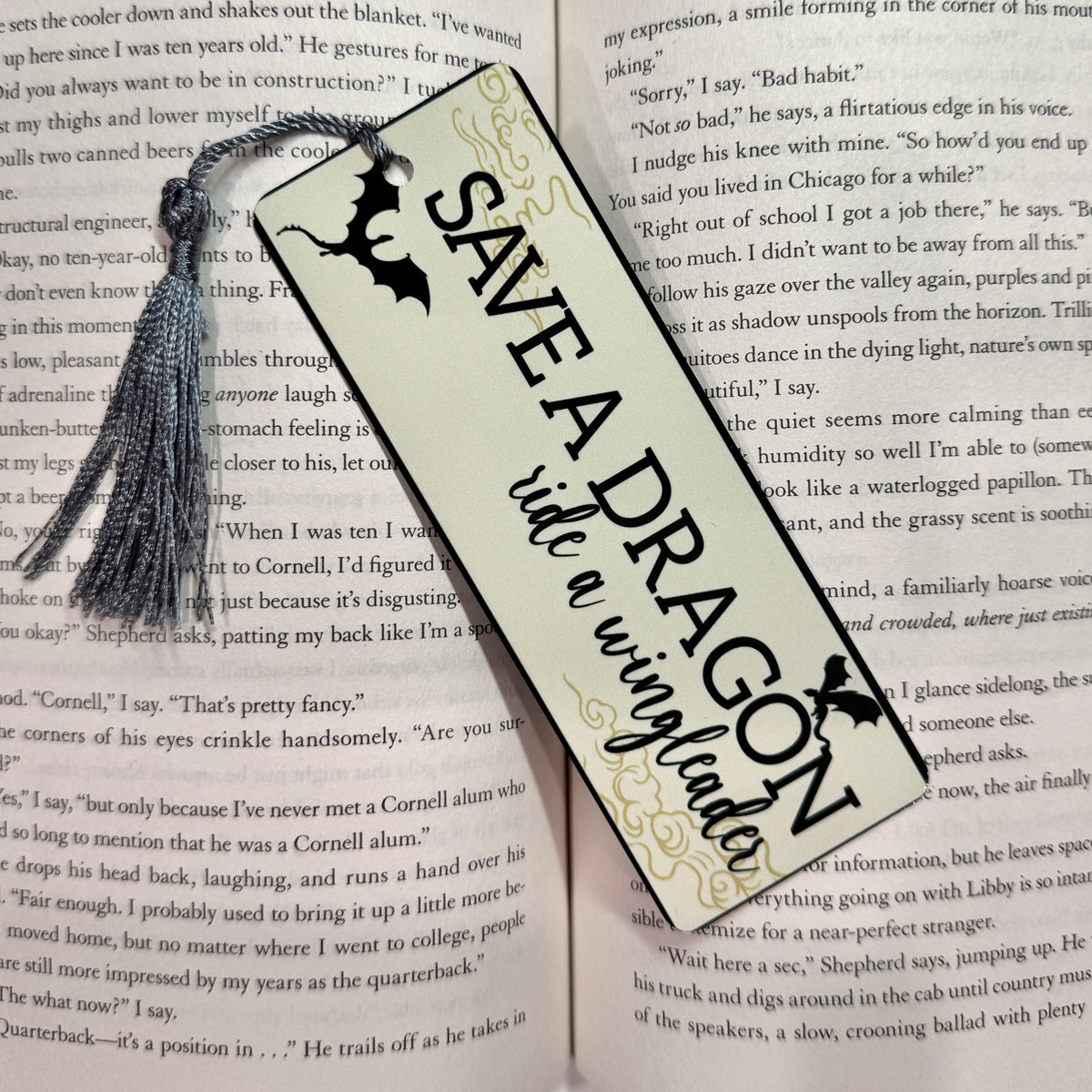 Save a Dragon Metal Bookmark