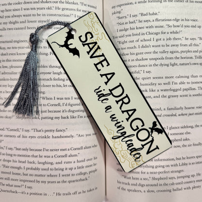 Save a Dragon Metal Bookmark