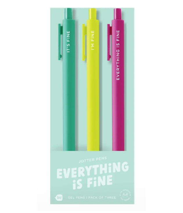 Everything is Fine Jotter Pen (3 Pack)