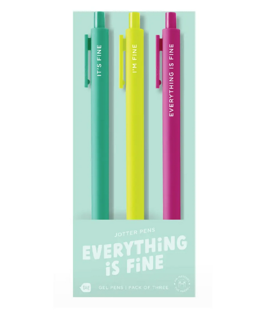 Everything is Fine Jotter Pen (3 Pack)