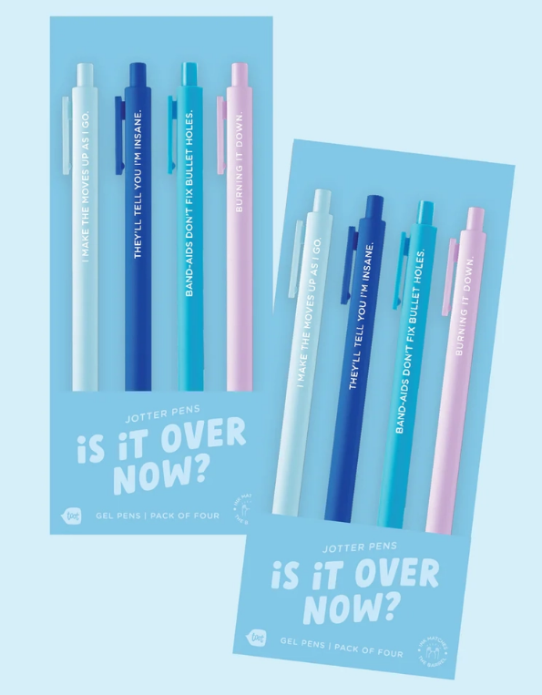 Is It Over Now Jotter 4 Pen Pack