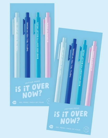 Is It Over Now Jotter 4 Pen Pack