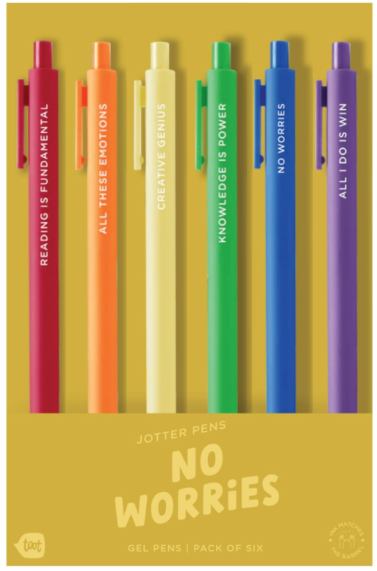 No Worries 6 Pen Pack