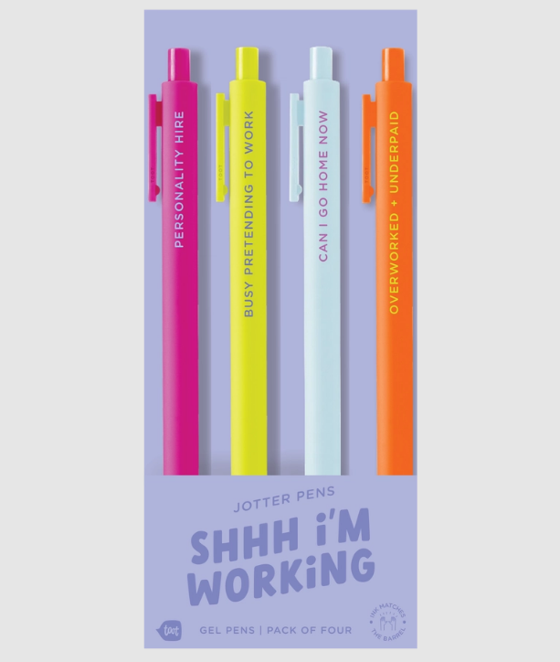 Shhh I’m Working 4 Pen Pack